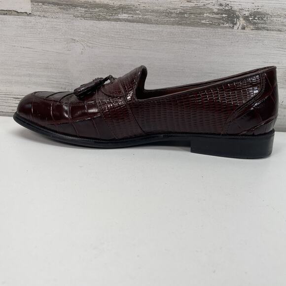 Vintage Stacy Adams Men's Genuine Snakeskin Dress Shoes Slip on US Size 11.5 EUC - Picture 6 of 14